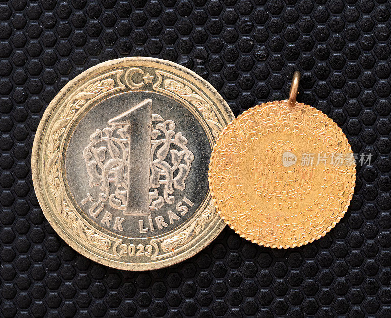 1里拉和1/4土耳其金币